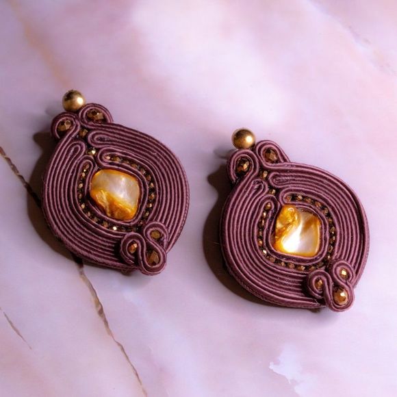 Soutache earrings - Picture 1 of 2